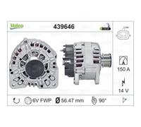 VALEO Generador Alternador 150A 14V Para Renault Clio III Kasten Dacia Logan
