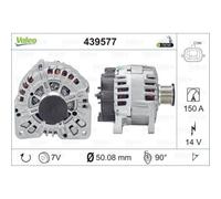 VALEO Generador Alternador 150A 14V Para Renault Megane II Grand Scénic III