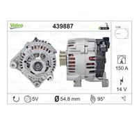 VALEO Generador Alternador 150A 14V Para Toyota Verso Avensis Kombi