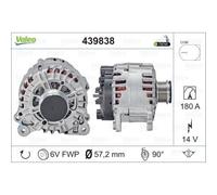 VALEO Generador Alternador 180A 14V Con Polea Para VW Touareg