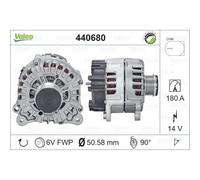 VALEO Generador Alternador 180A 14V Para Porsche Macan A6 Allroad Avant