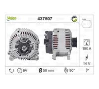 VALEO Generador Alternador 180A 14V Para VW Touareg A6 Allroad Avant