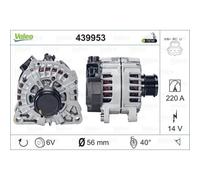 VALEO Generador Alternador 220A 14V Para Ford S-Max Mondeo V Turnier Galaxy
