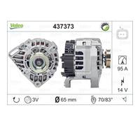 VALEO Generador Alternador 95A 14V Para Dacia Sandero II Nissan Kubistar