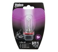VALEO H11 Lámpara De Auto 12V 55W Life x2 Enchufe PGJ 19-2 Original