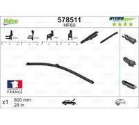 VALEO HYDROCONNECT Escobillas Limpiaparabrisas para VW Polo V Hatchback 600mm