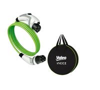 Valeo Ineez - 652100 - Cable de Carga para vehículos eléctricos o híbridos enchufables con Bolsa de Transporte - Tipo 2 a Tipo 1-3,7 kW - 5 Metros