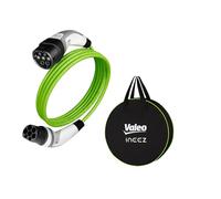 Valeo Ineez, 652103, Cable de Carga para vehículos eléctricos o híbridos enchufables con Bolsa de Transporte, Tipo 2 a Tipo 2, 7,4 kW, 5 Metros