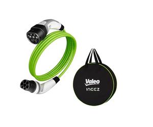 Valeo Ineez, 652103, Cable de Carga para vehículos eléctricos o híbridos enchufables con Bolsa de Transporte, Tipo 2 a Tipo 2, 7,4 kW, 5 Metros