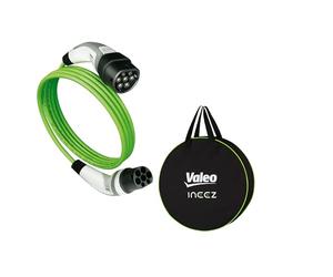 Valeo Ineez, 652111, Cable de Carga para vehículos eléctricos o híbridos enchufables con Bolsa de Transporte, Tipo 2 a Tipo 2, 22 kW, 10 Metros
