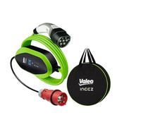 Valeo Ineez - 652114 - Cargador portátil para vehículos eléctricos o híbridos enchufables con Bolsa de Transporte - Enchufe Industrial (CEE Red) a Tipo 2-11 kW - 5 Metros