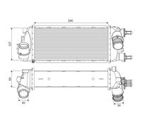 VALEO Intercooler De Aluminio Para Fiat Panda 0.9 1.3 D Multijet 4x4