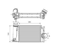 VALEO Intercooler De Aluminio Para Renault Kadjar 1.2 TCe 130 1.5 dCi 110