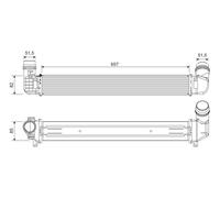 VALEO Intercooler De Aluminio Para Renault Megane III Hatchback 1.5 DCI