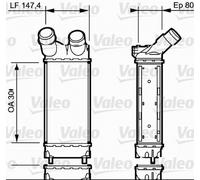 VALEO Radiador de admisión, intercooler para PEUGEOT: Partner & CITROËN: Berlingo (Ref: 818866)