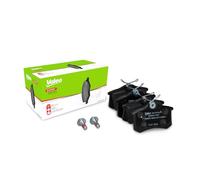 VALEO Pastillas de freno Expert 301474A, Juego de 4 pastillas, Eje trasero, Completamente equipado con accesorios montados - Certificación ECE-R90