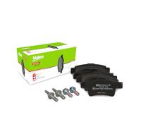 Valeo Pastillas de Freno Expert 302214A, Juego de 4 Pastillas, Eje Trasero, Completamente Equipado con Accesorios Montados - Certificación ECE-R90