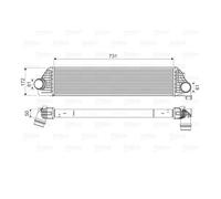 Valeo Ladeluftkühler 818561 Para Opel Movano B Renault Master III NV400