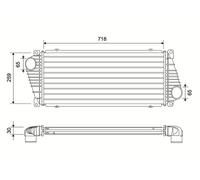 VALEO Ladeluftkühler LLK para Mercedes Sprinter 3-T Kasten 313 CDI 311 VW 903