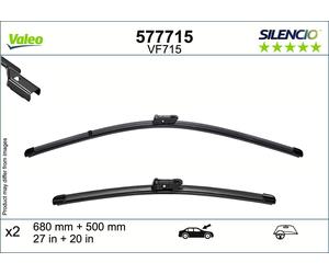 VALEO Limpiaparabrisas Delantero 2 Piezas para Ford Transit Custom V710