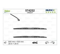 VALEO Limpiaparabrisas Delantero Compatible Para Peugeot 607 9D 9U