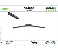 VALEO Limpiaparabrisas trasero Escobilla trasera 574616 posterior 280