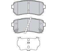 VALEO Pastillas de freno 601135 Juego de 4 pastillas Eje trasero Totalmente equipado con accesorios montados y sin montar Valeo experto en frenado desde 1923