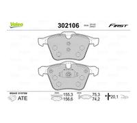 VALEO Pastillas de Freno Delantero para Ford S-MAX WA6 2.2 TDCI 2.5 St Galaxy