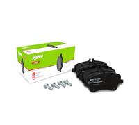 VALEO Pastillas de freno Expert 301448A, Juego de 4 pastillas, Eje delantero, Completamente equipado con accesorios montados - Certificación ECE-R90