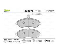 VALEO Pastillas Freno Delant. para Citroën Jumpy Peugeot Experto