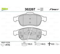 VALEO Pastillas Freno Delant. para Fiat 500X Jeep Renegado
