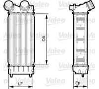 VALEO Radiador de admisión, intercooler para DS: DS4, DS5 & PEUGEOT: Partner, 5008, 3008, 308 & CITROËN: Berlingo, DS5, DS4, C4 Picasso (Ref: 818226)
