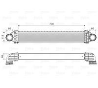 VALEO Radiador de admisión, intercooler para MERCEDES-BENZ Ref: 818806)