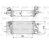 VALEO Radiador de admisión, intercooler para NISSAN: Juke, NV200, Pulsar (Ref: 818666)