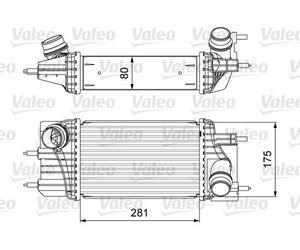 VALEO Radiador de admisión, intercooler para NISSAN: Juke, NV200, Pulsar (Ref: 818666)