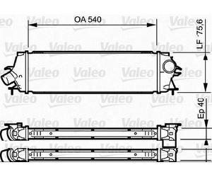 VALEO Radiador de admisión, intercooler para OPEL: Vivaro & RENAULT: Trafic & VAUXHALL: Vivaro (Ref: 818771)