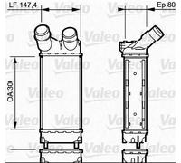 VALEO Radiador de admisión, intercooler para PEUGEOT: Partner & CITROËN: Berlingo (Ref: 818866)