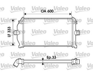 VALEO Radiador de admisión, intercooler para RENAULT: Laguna, Espace (Ref: 817924)
