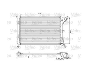 VALEO Radiador De Agua Para MINI Mini R50 R53 Cooper One R52