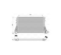 VALEO Radiador de aire de admisión, Refrigeración del motor 818339