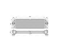 Valeo Intercooler / Radiador de admisión 818341 para Mercedes-Benz Sprinter y Volkswagen Crafter