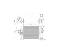 VALEO Radiador de aire de admisión, Refrigeración del motor 818343