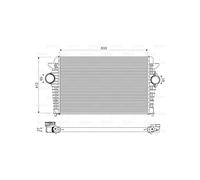 Valeo Radiador de admisión Intercooler 818344 para SEAT Alhambra, Ford Galaxy y Volkswagen Sharan