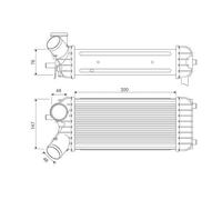 VALEO Radiador de aire de admisión, Refrigeración del motor 818365