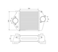 VALEO Radiador de aire de admisión, Refrigeración del motor 818380