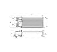 VALEO Radiador de aire de admisión, Refrigeración del motor 818547