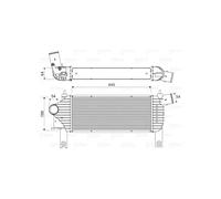 VALEO Radiador de aire de admisión, Refrigeración del motor 818608