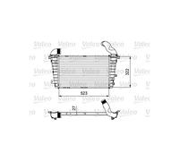 VALEO Radiador de aire de admisión, Refrigeración del motor 818615