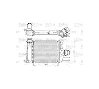 VALEO Radiador de aire de admisión, Refrigeración del motor 818622