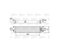 VALEO Radiador de aire de admisión, Refrigeración del motor 818624